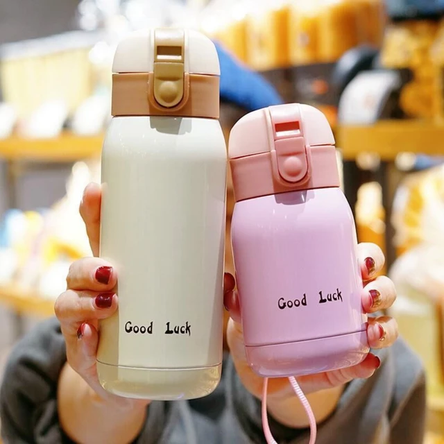 Thermos Coffee Mug Insulated Portable Carry To Go Travel Cup Stainless Steel  Kawaii Thermal Water Bottles For Men Women Gift - AliExpress