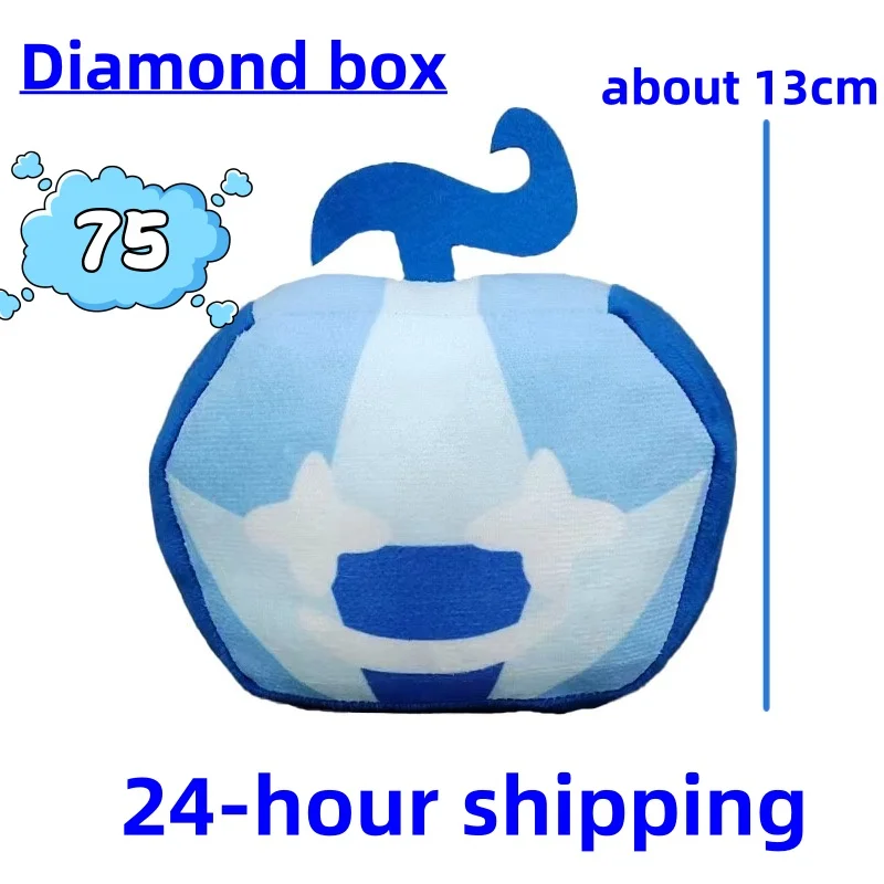 thumbnail image 1 of Hot Blox Fruits Anime Game Plush Toy Fruit Leopard Pattern Box Stuffed Dolls Fruits boxeing Children's Toys Birthday Gift, 1 of 5