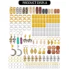 184PCS DIY Crystal Stone Horus Eye Moon Dreadlock Beads Hair Accessories for Braids Braid Clip In Hair Beads  for Hair Braiding 2