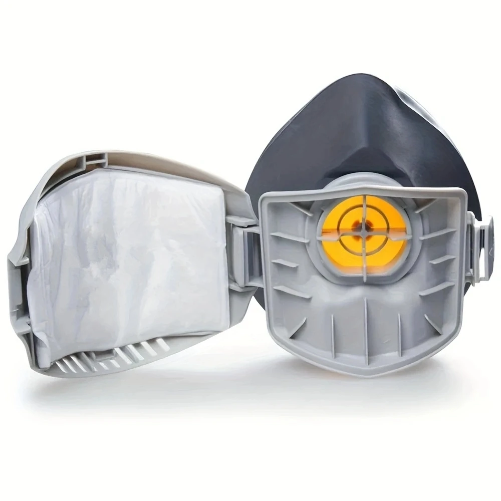 Dust mask, filter cotton mask, half face dust anti industrial building dust mist, safety gas mask