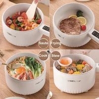 2.2L Multi-function Electric Cooking Pot Large-capacity Electric Wok Double-layer Non-stick Pot Household Electric Hot Pot 220V 2