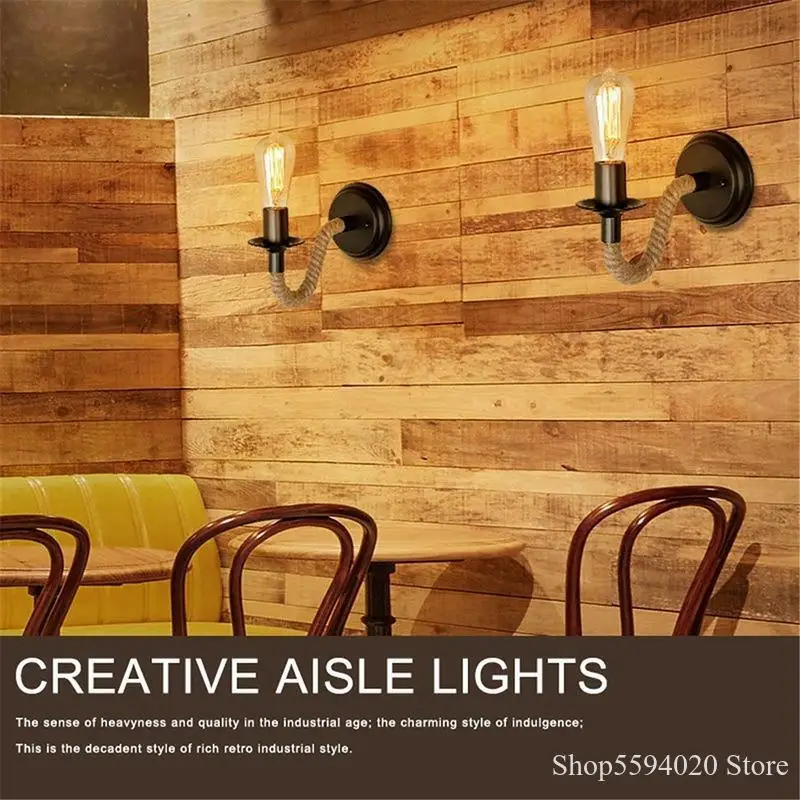 Led Wall Lamp Wall Sconces Light American Retro Loft Lighting Vanity Light Indoor Bedroom