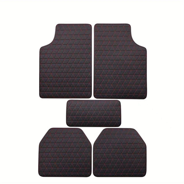 Tapis de Sol de Voiture Universels Imperméables et Résistants à l'Usure, Protection de Pied de Qualité, Accessoires d'Nik, 5 Pièces 5