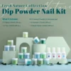 20pcs Dip Powder Nail Kit with 16 Blue Green Colors Fast Air Dry Dipping Powder and Dip Liquid Set for Nail Art Women Girls Gift 3