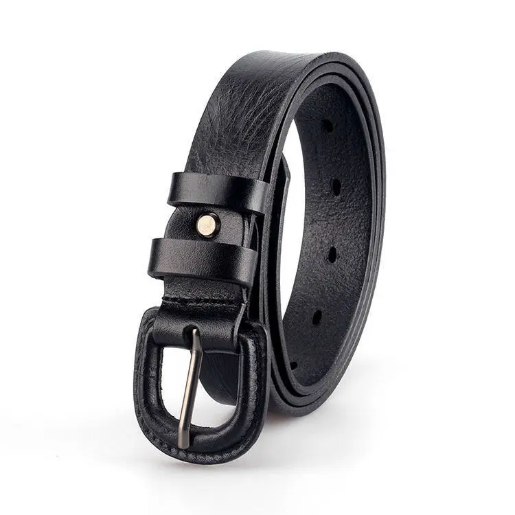 men's belts for jeans Anti-Metal Allergy Belt Ladies Belt Japanese Hot Girl Top Layer Cowhide Pin Buckle Casual All-Match Narrow Pure Cowhide Belt mens black belt Belts