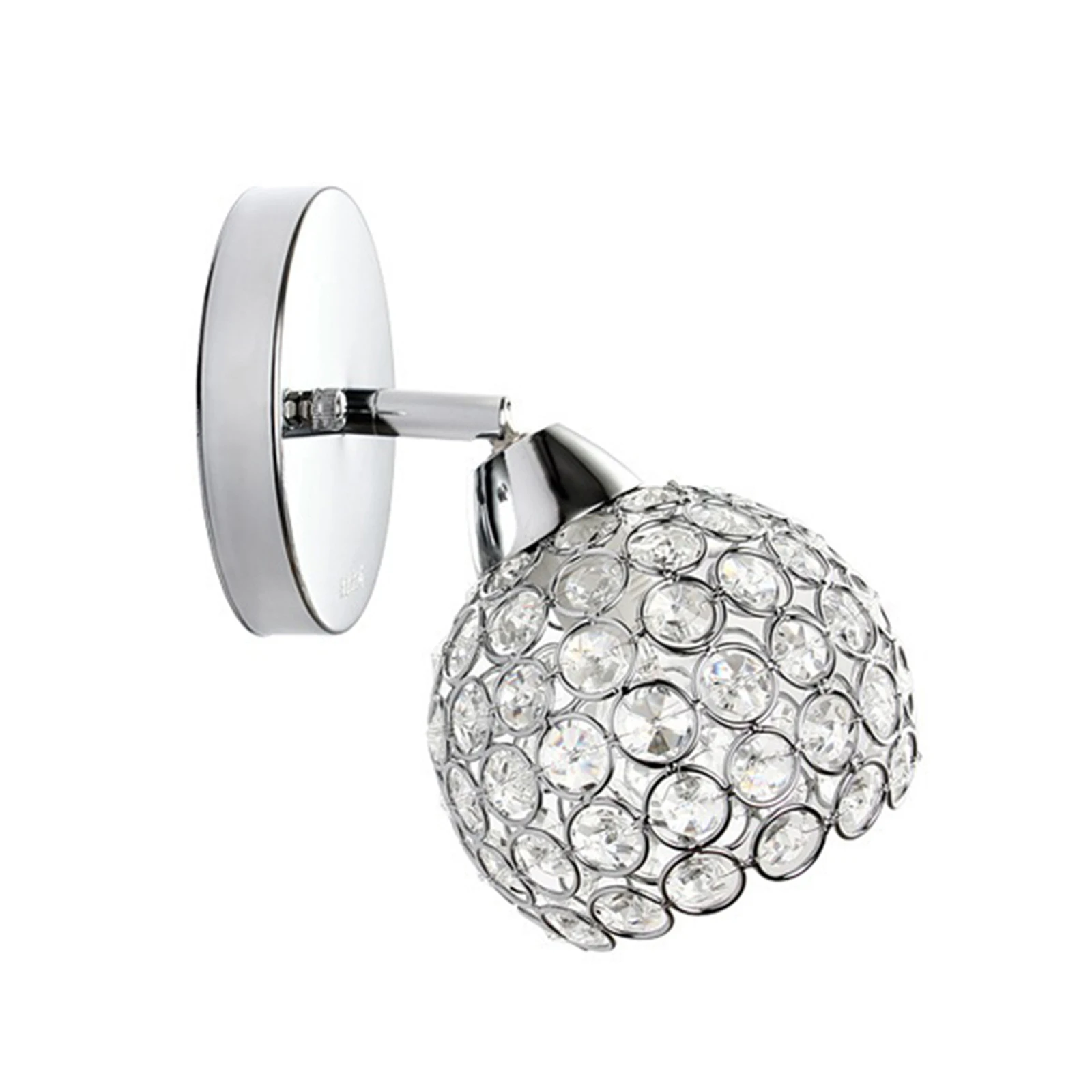 Crystal Wall Sconces Modern Wall Lamp G9 LED Round Bedroom Bedside Lights Dining Room Hallway Light Fixture