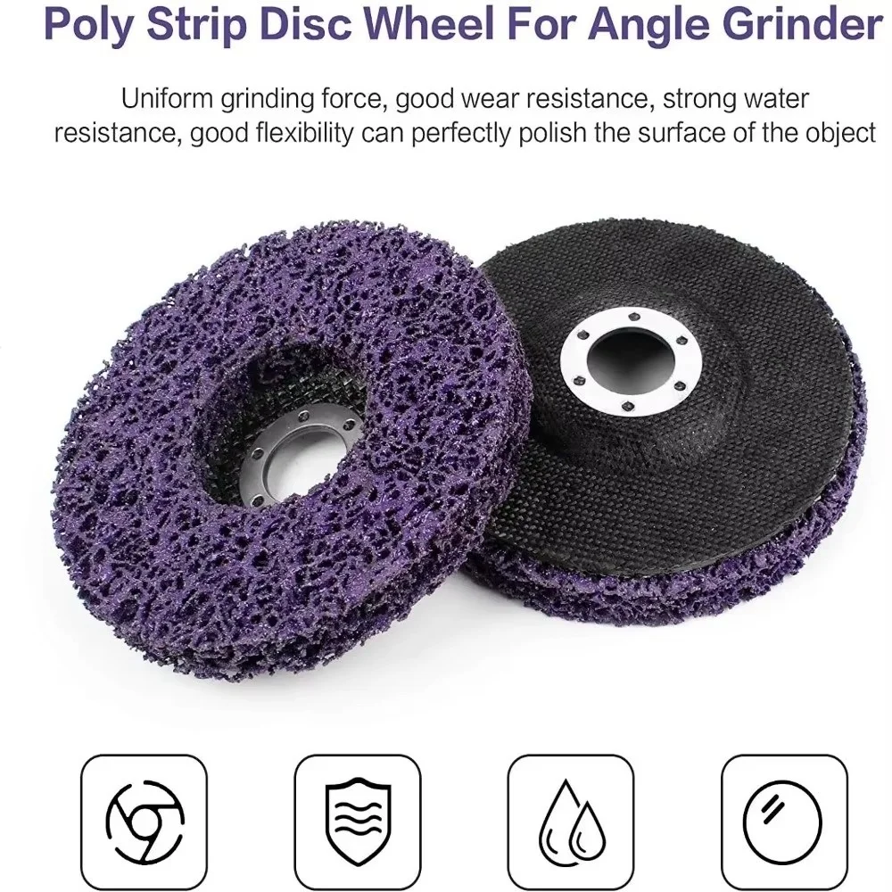 Diamond Grinding Wheel Flap Disc Coral Disc Poly Strip 1Piece 100/115/125mm For Angle Grinder Paint Rust Removal Clean Tool