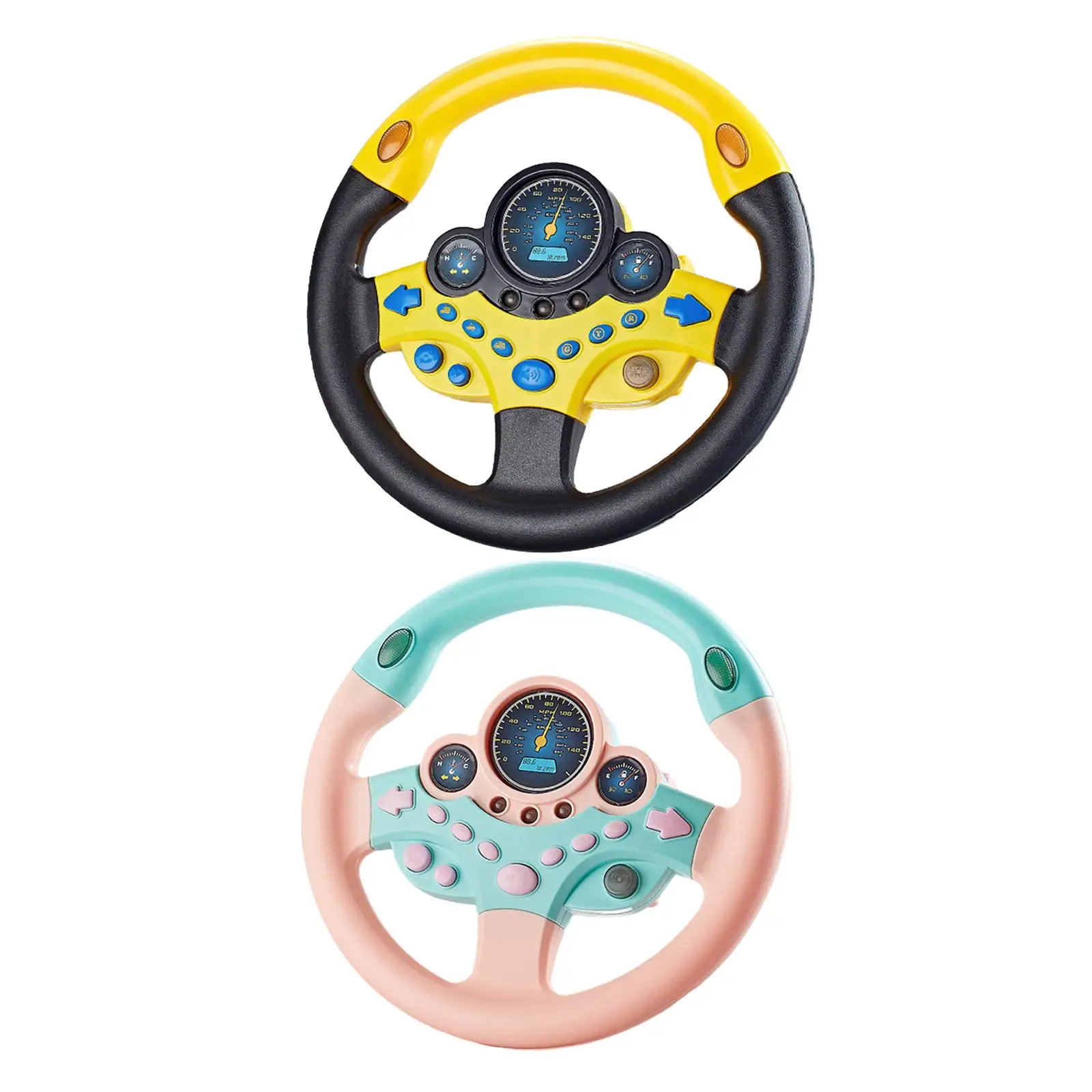 

Round Steering Wheel Toy Educational Sounding Toy for Kids Age 3 4 5 6 Gifts
