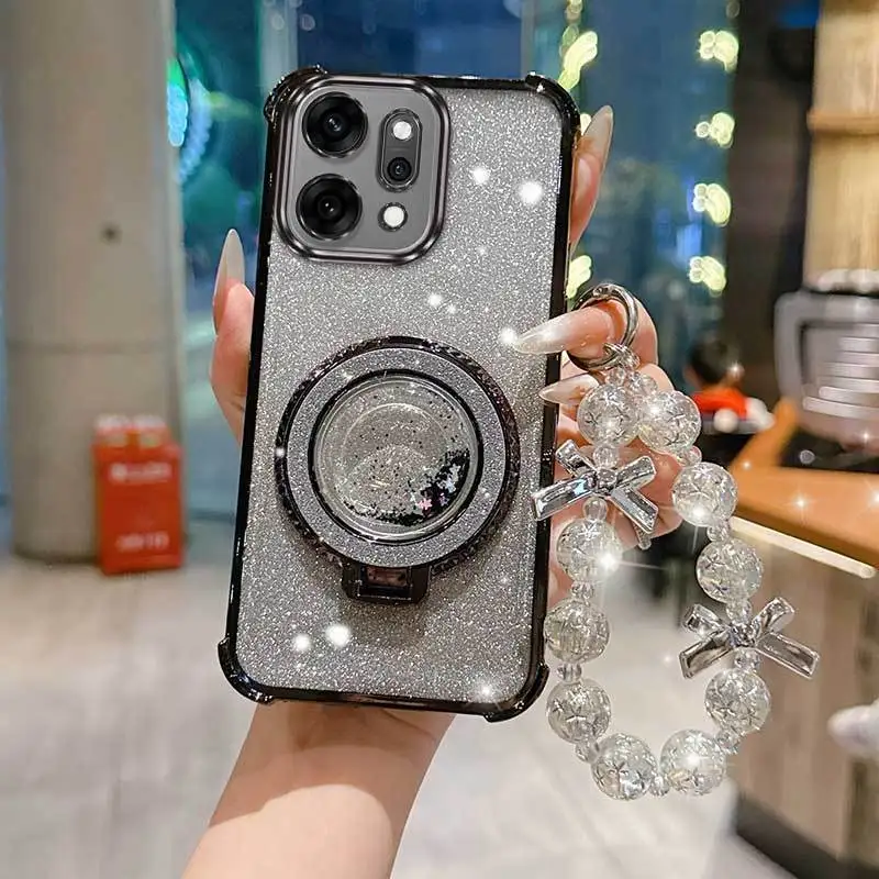 3-Piece Set: Phone Case with Lanyard and Circular Stand