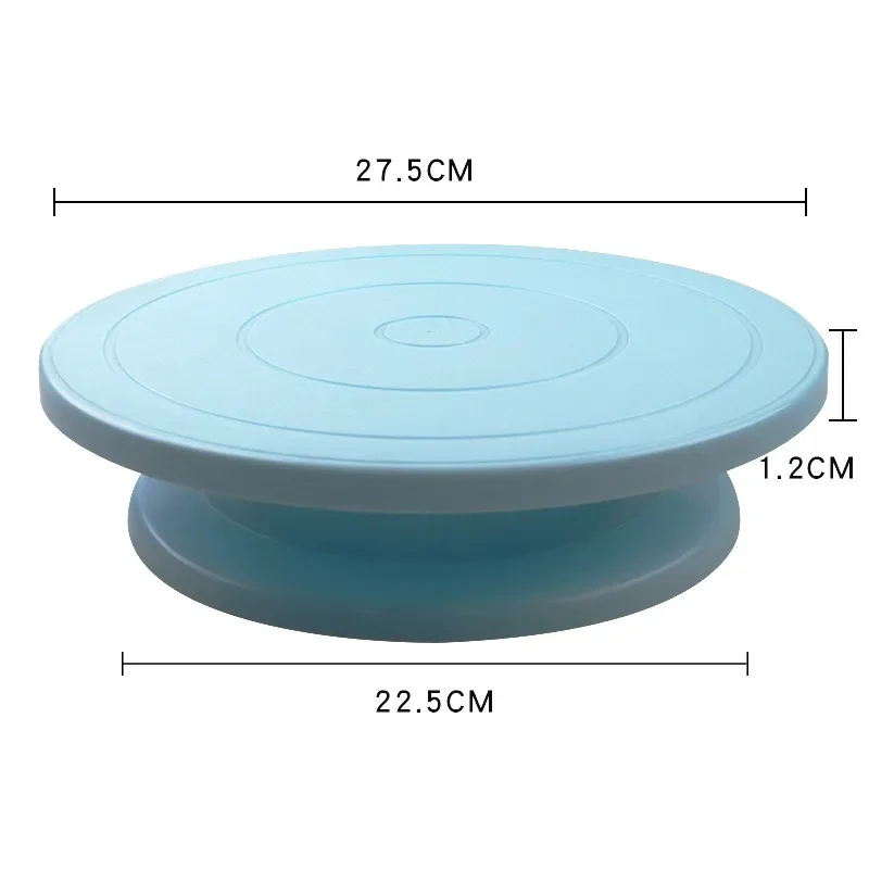 Cake Turntable Plastic Cake Plate Turntable Rotating Anti-skid Round Cake Stand Decorating Rotary Table Kitchen DIY Pan Baking Tool