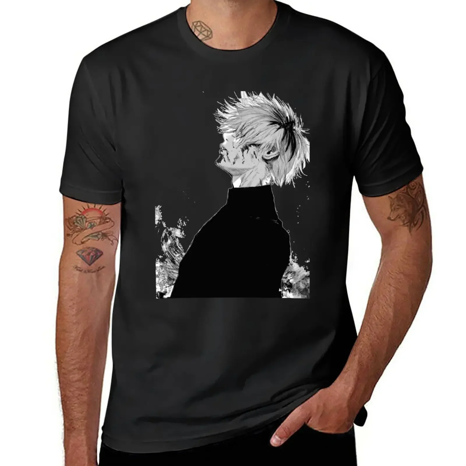 

kaneki T-Shirt sweat oversized oversizeds fitted t shirts for men