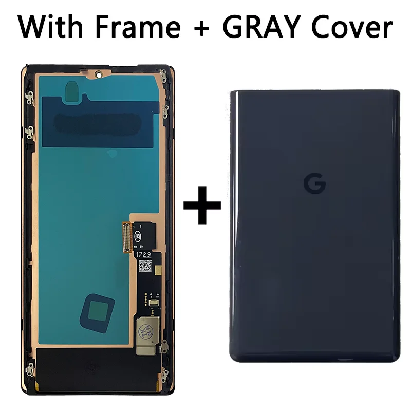 Display OLED Full Per Google Pixel 6 Pro Con Sensore Impronte, Schermo Di Ricambio Con Cornice Nera E Kit Strumenti - 5