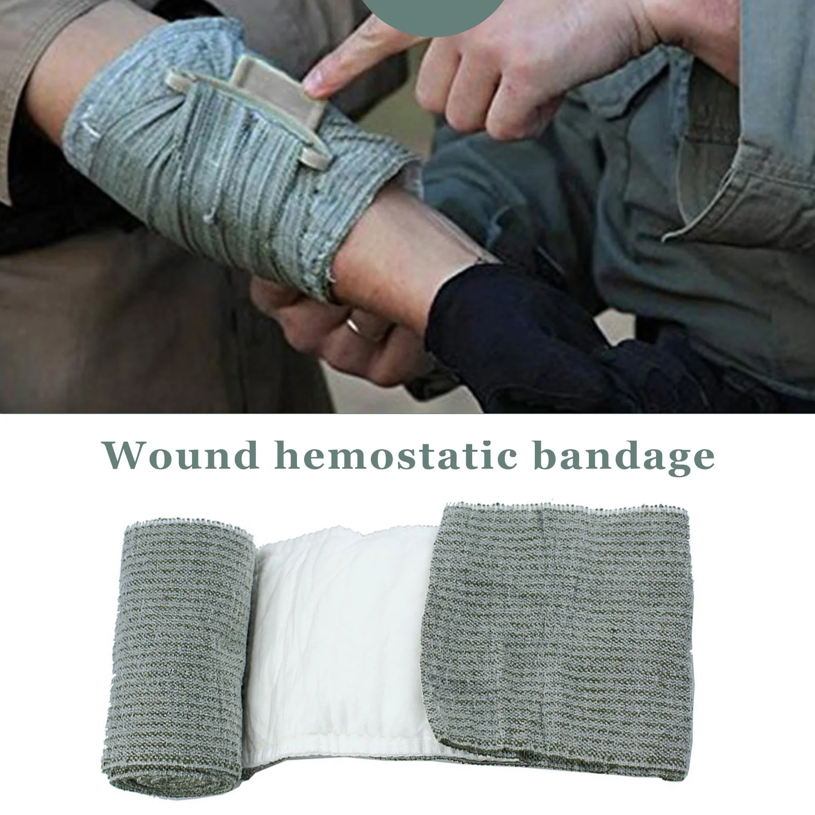 20/1PCS Israeli Indian Combat Trauma Bandages 4/6 Inch Multifunctional Wound Stop Bleeding Sterile Bandage Aid For Arm Leg Head