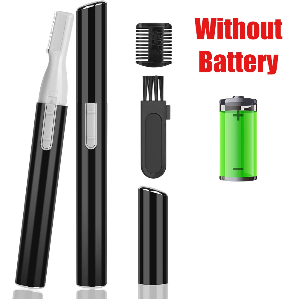 Portable Electric Eyebrow Trimmer Shaver Pencil Hair Remover For Facial Neck Blur Lips Body Arms Legs_voghion.com