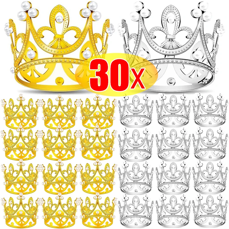 120 Pezzi Mini Corona 3D Corone Piccole Dorate 3 Colori Stile Tibetano