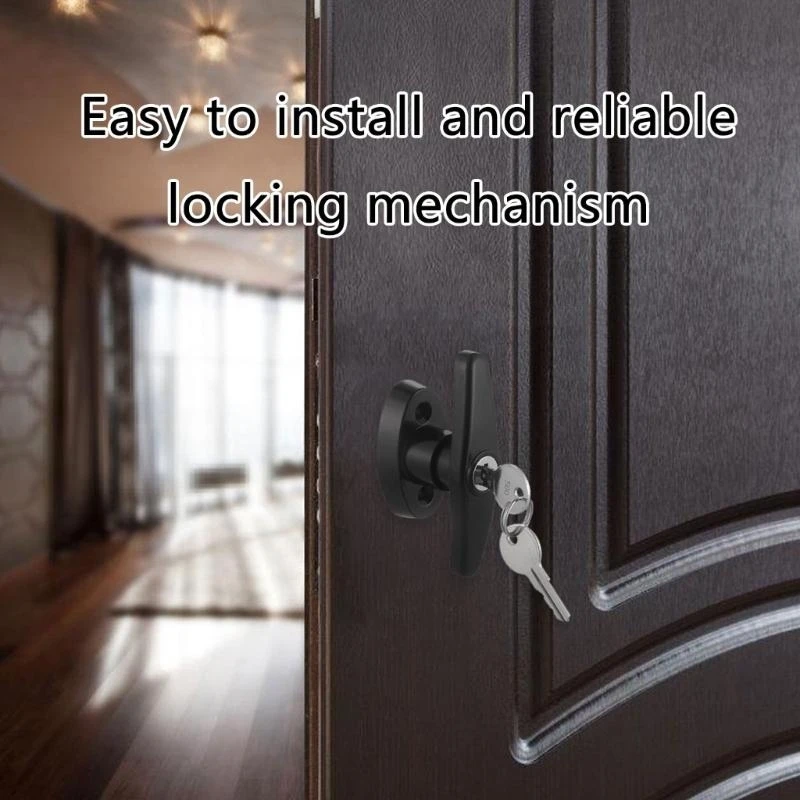 Shed Door Lock Longer Stem easy installs Shed Door Handle Lock for Thick door