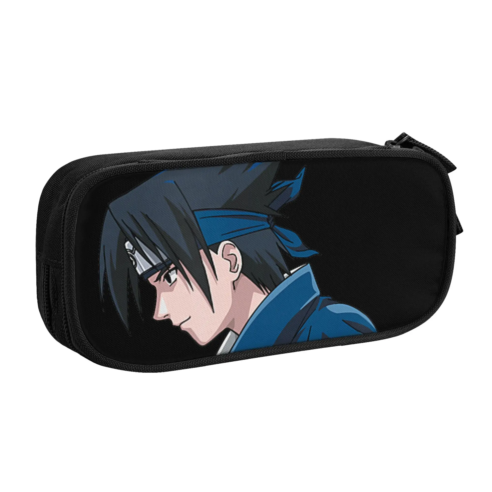 Large Capacity Bags for Child Cartoon Classic Sasuke Side View School Pencil Bag for Boys Gilrs Kids 1