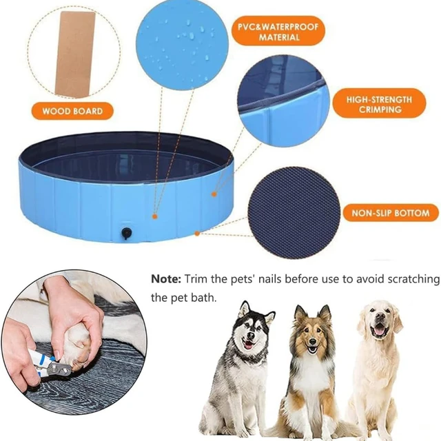 Kiddie Pool Hard Plastic Collapsible Dog Pool Neween Foldable Dog