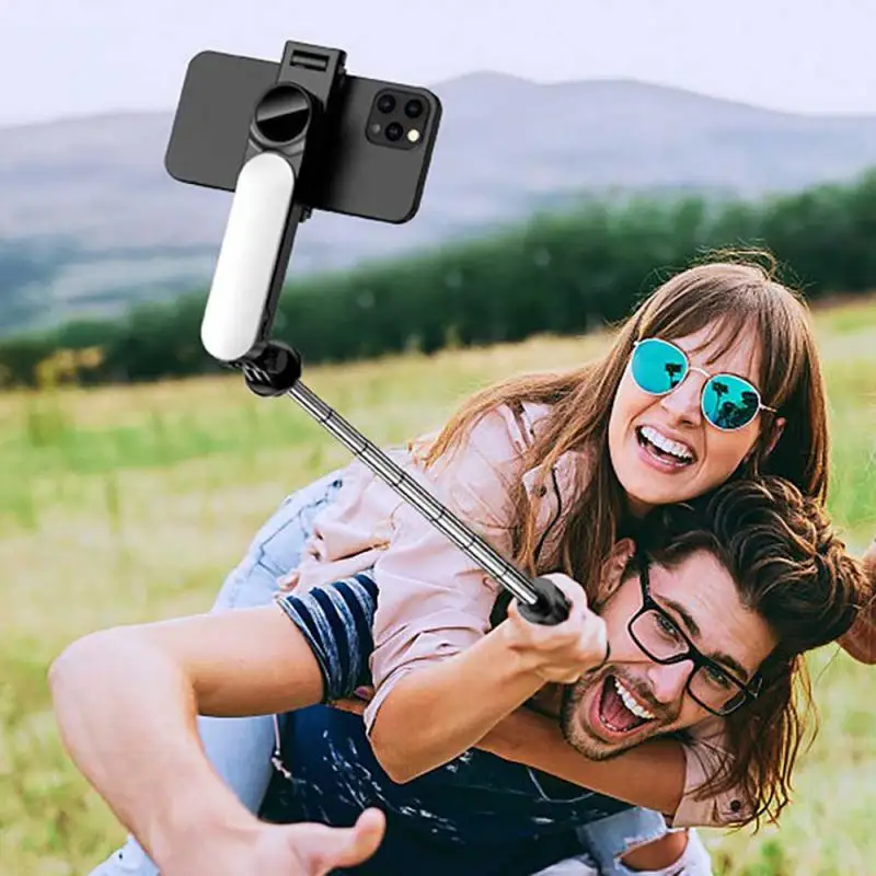 Dimmerabile Selfie Stick 1.1M Estabilizador Telefono Movil Light Per La Fotografia Trippa Remota Per