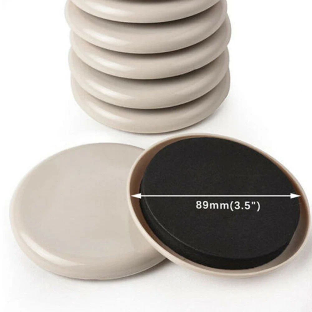 4Pc Furniture Sliders Leg Pads for Carpet Heavy Duty Furniture Slider Movers Gliders Moving Anti-abrasion Floor Protector Mat