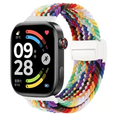 Sport Braided Adjustable Magnetic Strap for Smartwatch Accessories (Rainbow)