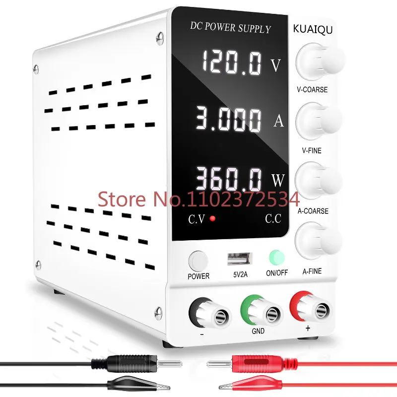 

China Factory Cheap Price Kuaiqu SPS-C1203 120V 3A 360W Ac To Dc High Voltage Mobile Phone Adjustable Variable Power Supply