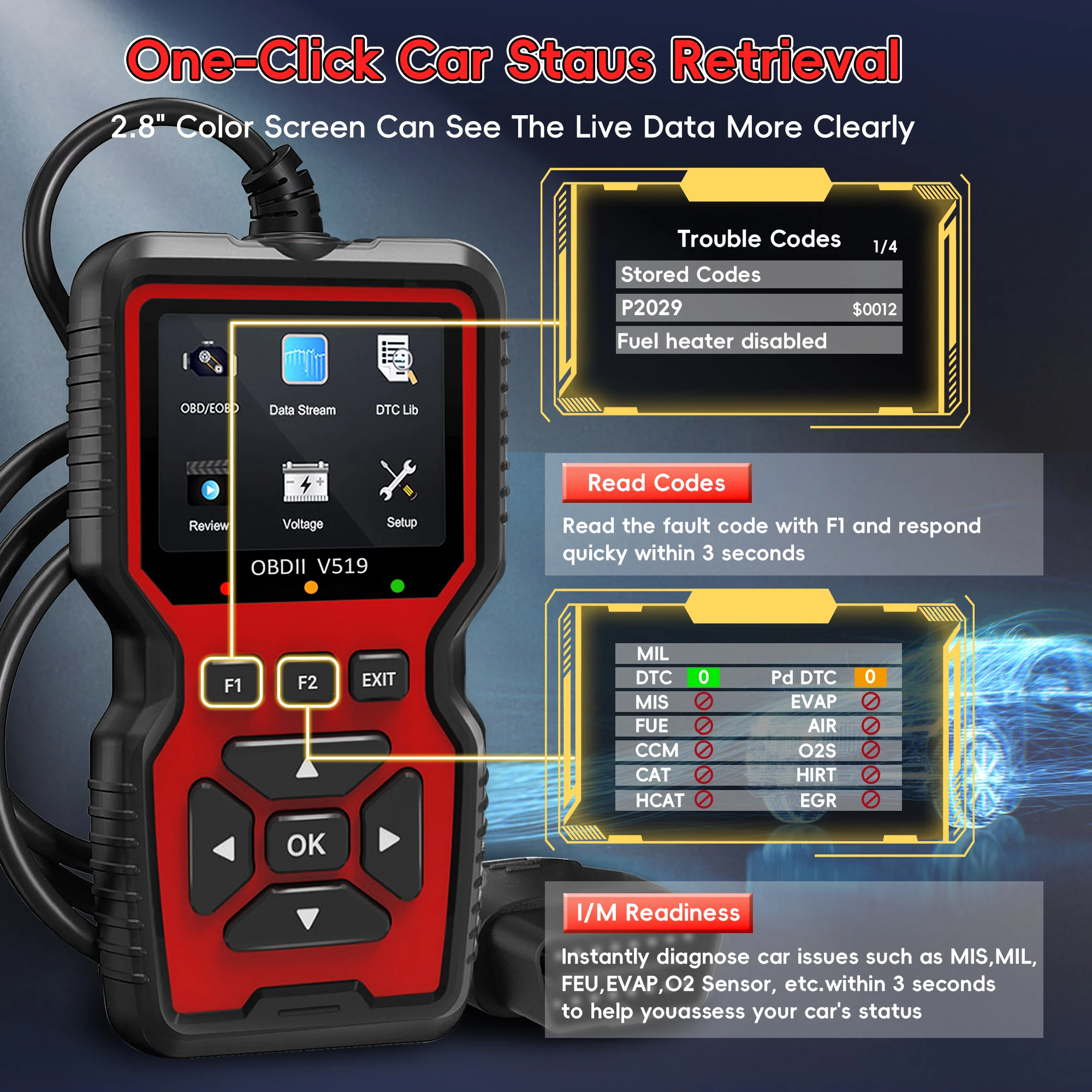 Auto Check Engine Code Reader
