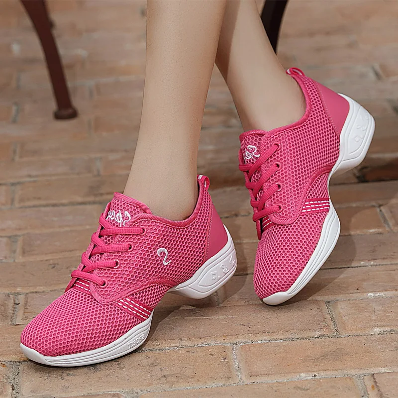 Breathable Soft Summer Women Dance Shoes Lightweight Outdoor Training Casual Sneakers Ladies Sports Modern Jazz Practice Shoes