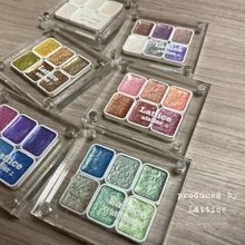 

Solid Reflective Glitter Nail Paint Watercolor Ink Blooming Flower Nail Art Pigment Shimmer Aurora Decor Decoracion Accesorios