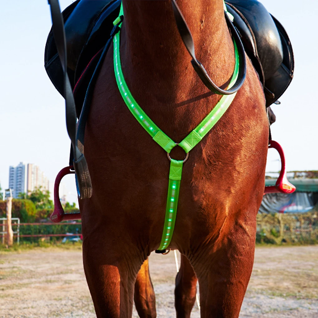 

Nylon Comfortable And Reliable LED Horse Harness Easy To Clean And Operate Adjustable