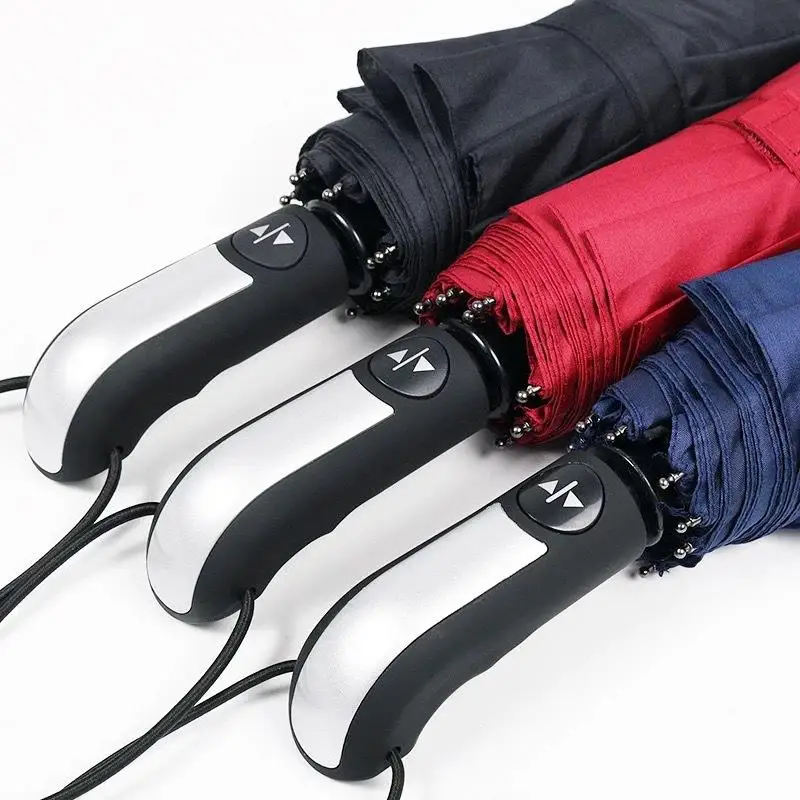 Durable Wind-Resistant UV Protection Umbrella - Large Folding Design