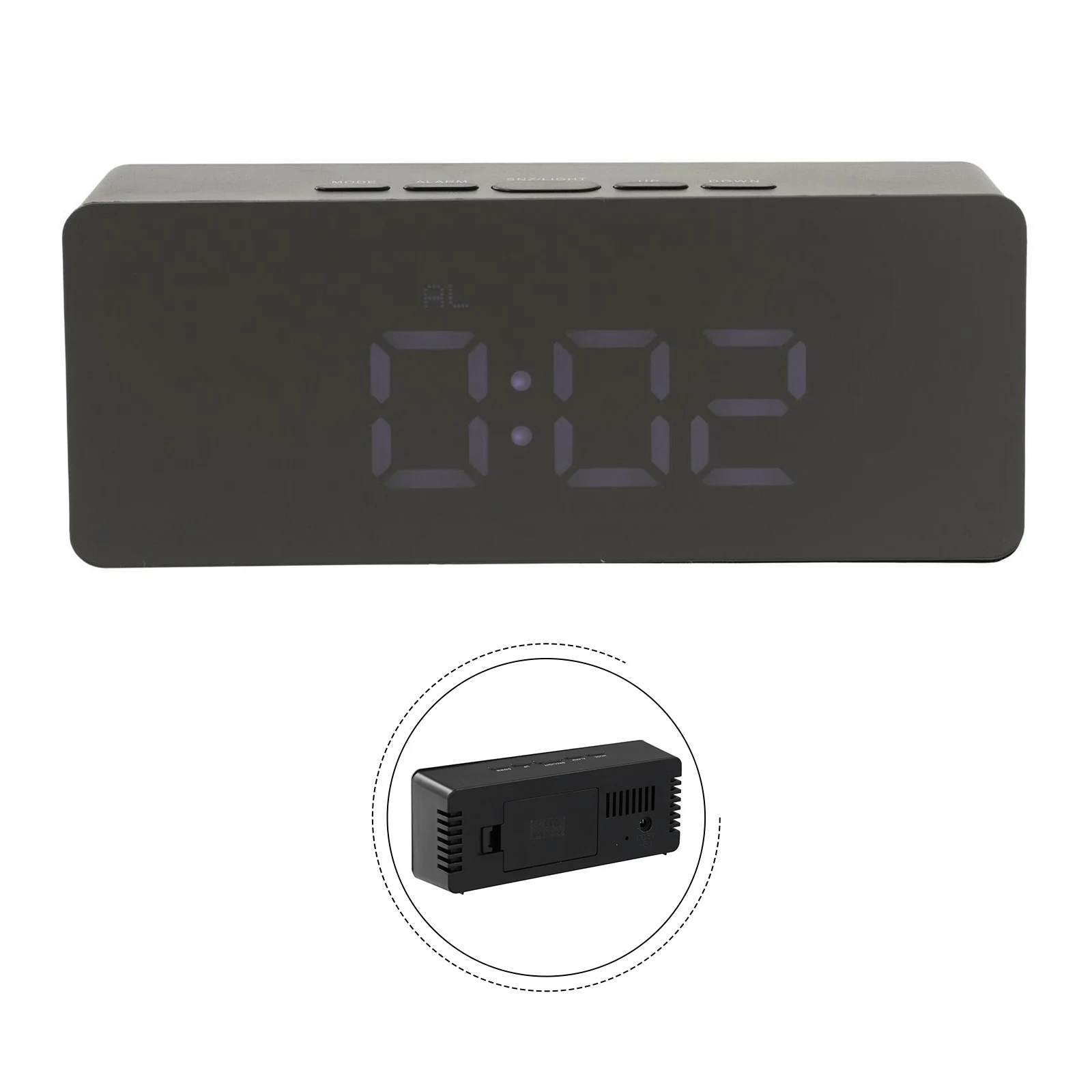 Charging Alarm Clock Alarm Clock 14.5*4.3*7.8cm Night Mode USB Cable White/blue/green/red/black 1 Set Simple Electronics 3