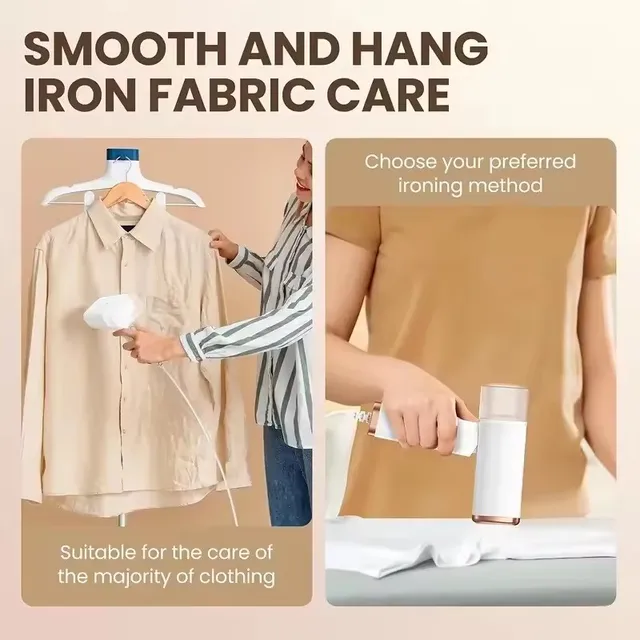 Pulitore a vapore per ferro da stiro pieghevole portatile portatile per indumenti per panno 1000W Mini indumenti appesi a vapore stiratura dei vestiti 120ml 3
