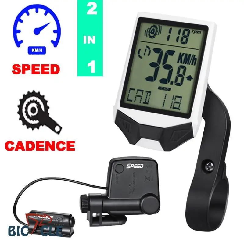 

Велосипедный 2-в-1, Спидометр с кронштейном и защитой от помех