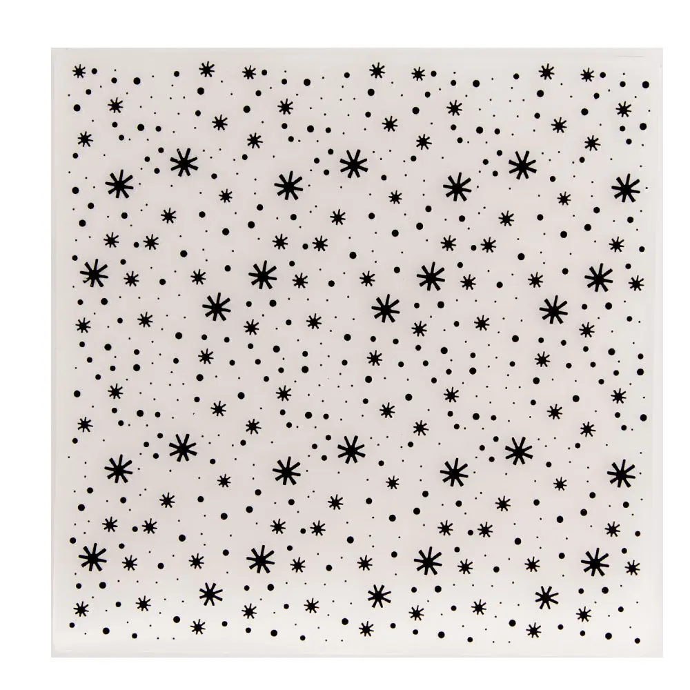 Plastic Embossing Folder Embossing Folder Snowflakes Dots Spots Background For Card Making Scrapbooking DIY Paper Crafts Album Decor EM253