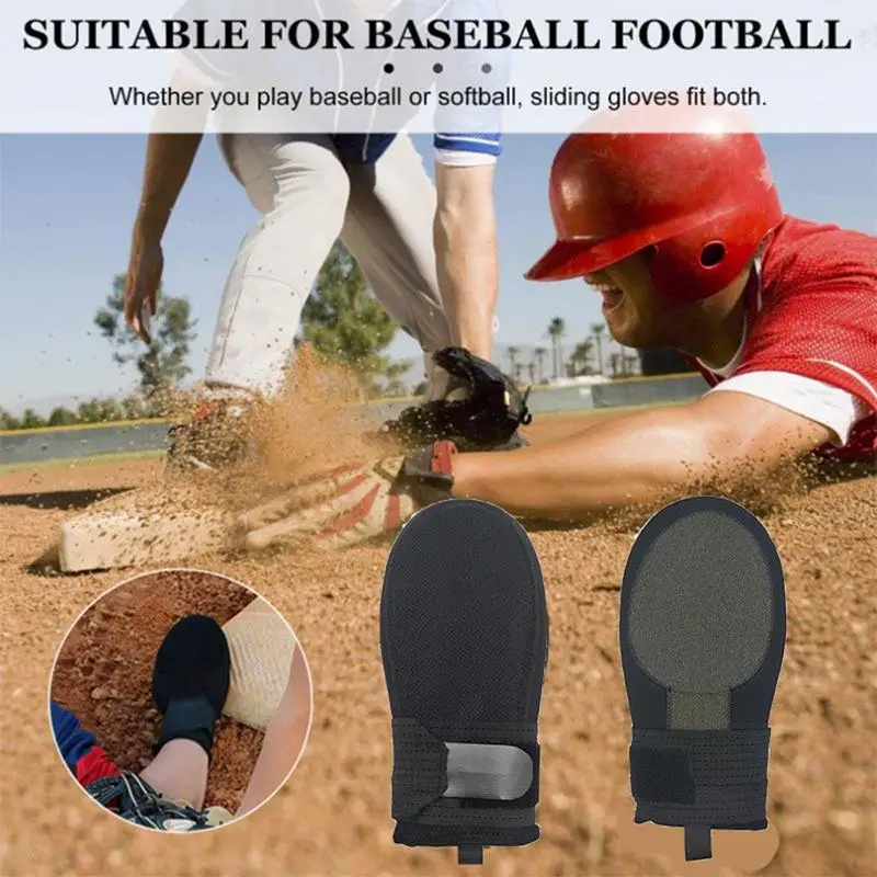 Baseball Sliding Gloves Softball Gloves For Adults Baseball Sliding Mitt Hand Protection Adjustable Protective Right Left Hand