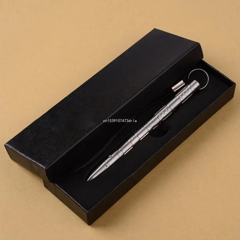 스테인레스 스틸 미니 휴대용 키 체인 펜 텅스텐 강철 생존 방어 도구 Dropship