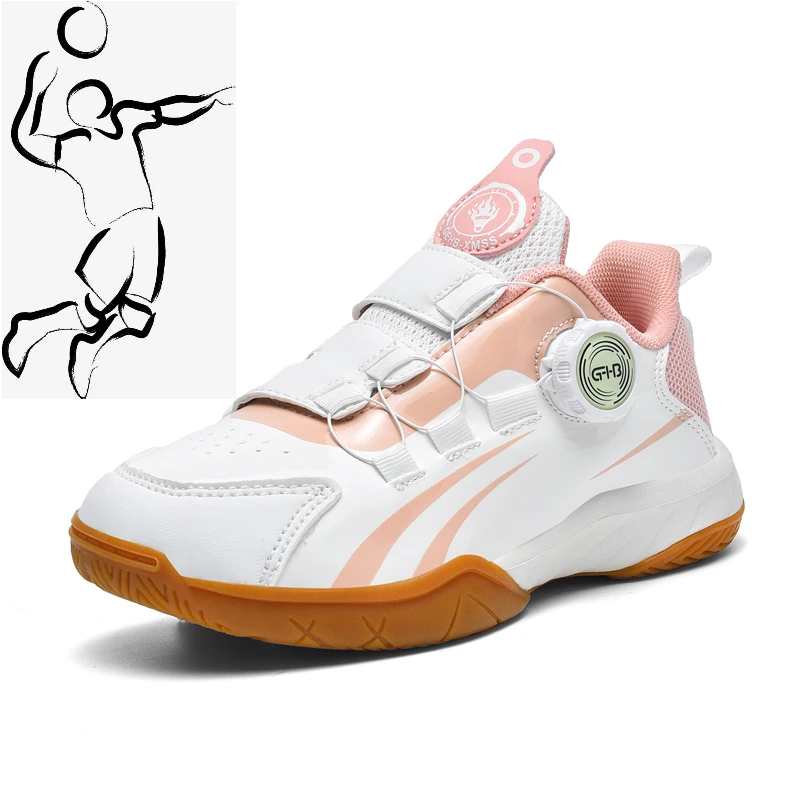New Children's Volleyball Shoes Boys and Girls Fitness Badminton Sports Shoes Student Training Tennis