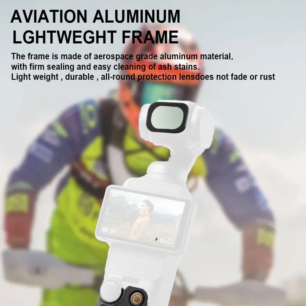 1/8 Black Mist Filter For Osmo Pocket3 UV ND Filter Aluminum Frame for dji Osmo Pocket 3 Handheld Gimbal Camera Accessories