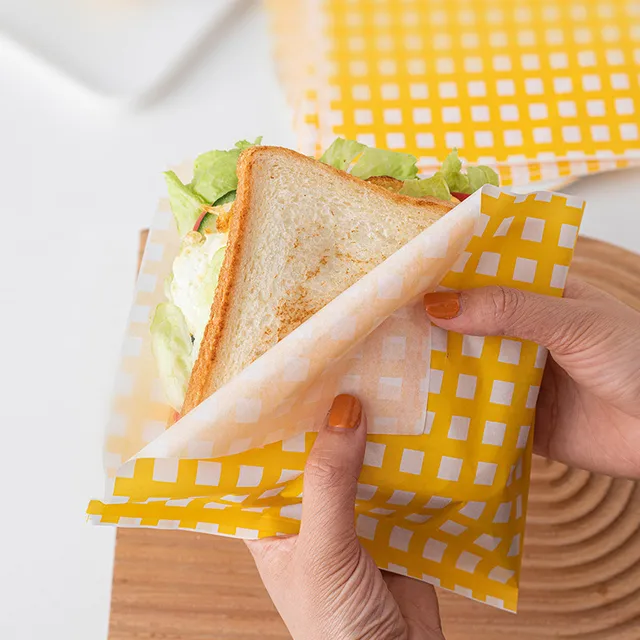 50Pcs Sandwich Wax Paper Sheets for Food, Basket Liners Food Picnic Paper  Sheets Greaseproof Deli Wrapping Sheets - AliExpress