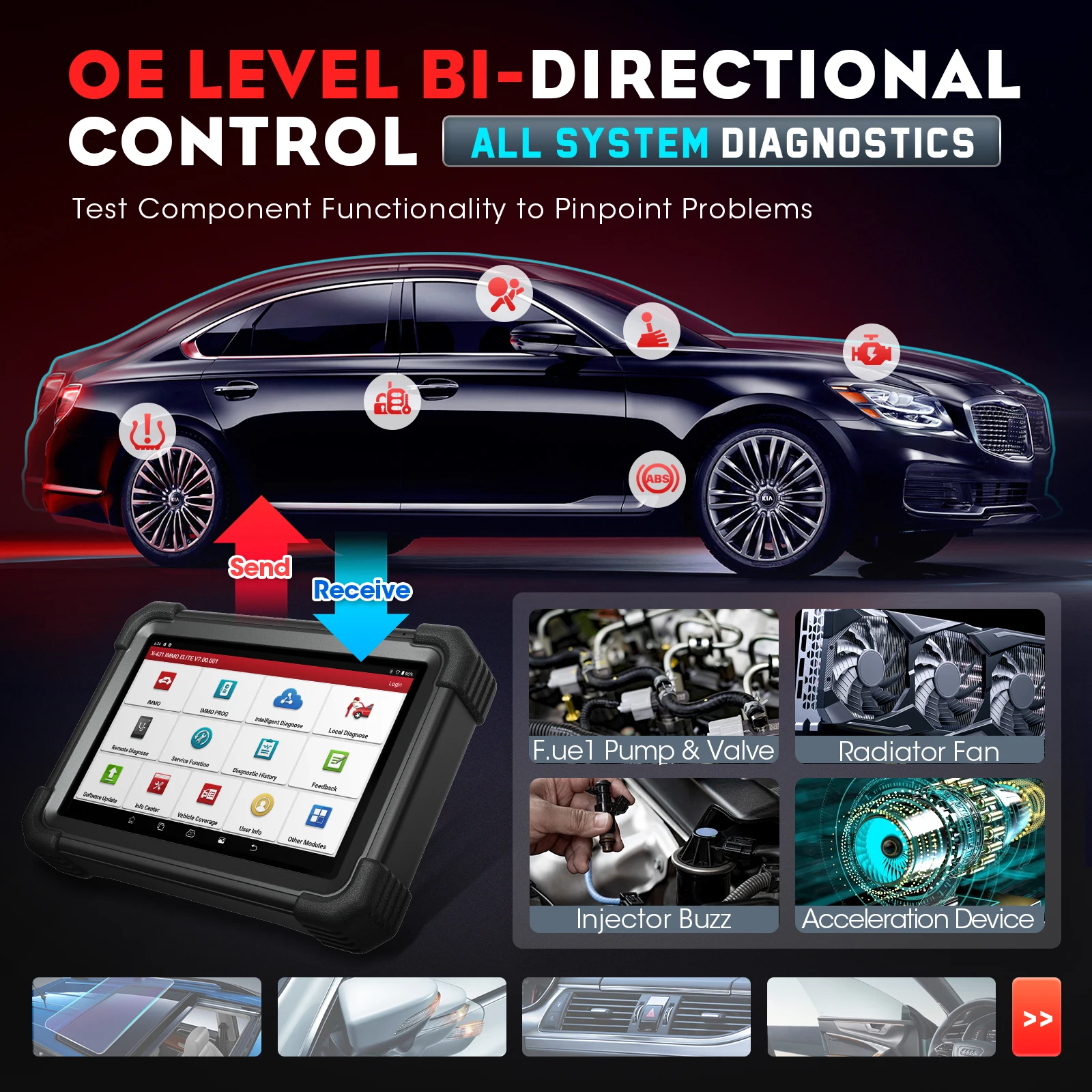 LAUNCH X431 IMMO Elite Key Programming Tools Automotive Professional Diagnostic Tools All Key Lost Immobilizer pk IMMO Plus 6