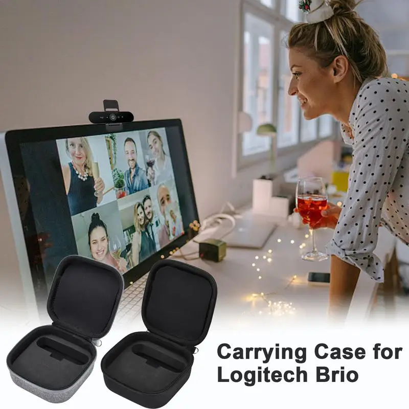 Custodia Portatile Per Fotocamera Webcam Sostituzione Rigida In Eva Per Logitech Brio Custodia Da Esterno Antiurto Per Accessori Da Viaggio
