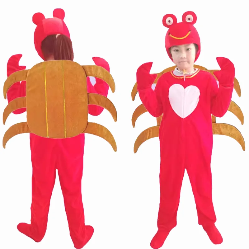 Hummer Kostüm Für Kinder – Rot, 100% Polyester, Für Karneval, Halloween & Mottopartys (Größe 5–6 Jahre)