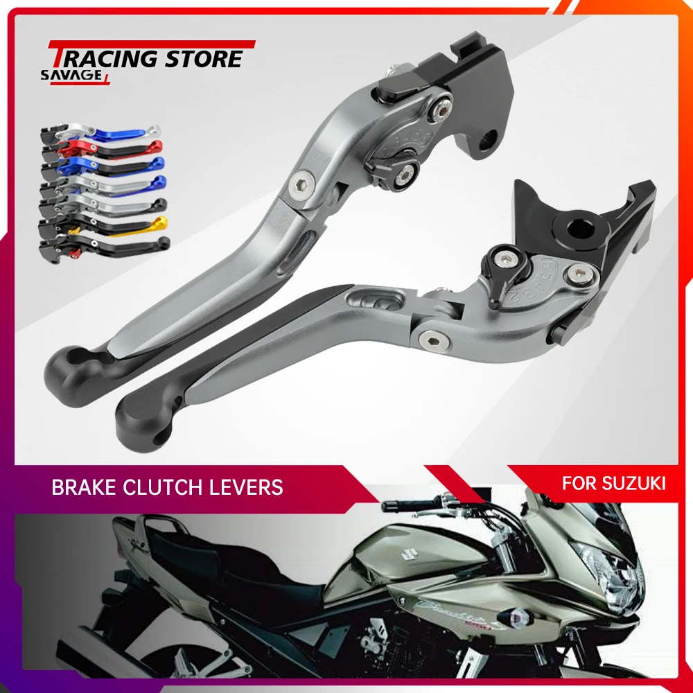 

Brake Clutch Levers For SUZUKI GSF650 GSF 1200 1250 BANDIT GSX 1400 650F 1250F TL1000R SV1000 Motorcycle Folding Extendable