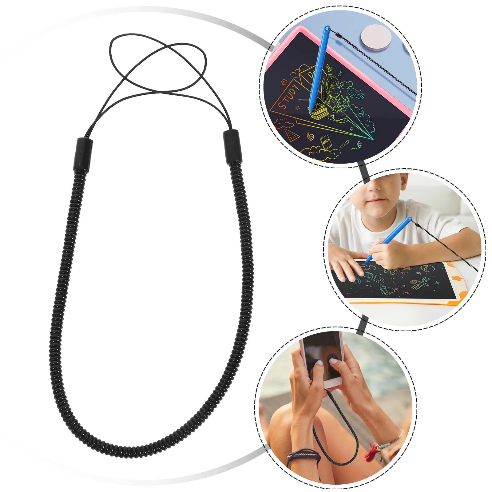 

8 Pcs Stylus Pen Lanyard for Women Hanging Spring Straps Plastic Fixing Ropes Lost Convenient