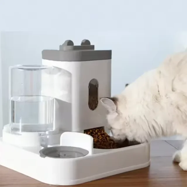 Automatic 2-in-1 Feeder Dog Food Bowl and Water Feeding Device Pet Large Food Dispenser Puppy Pet Kitten Bowl Accessories 2