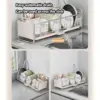 Dish Drying Rack Bowl Drainer Over Sink Drainer Draining Rack Organizer Kitchen Sink Basket Tableware Narrow Cup Holder Shelf 3