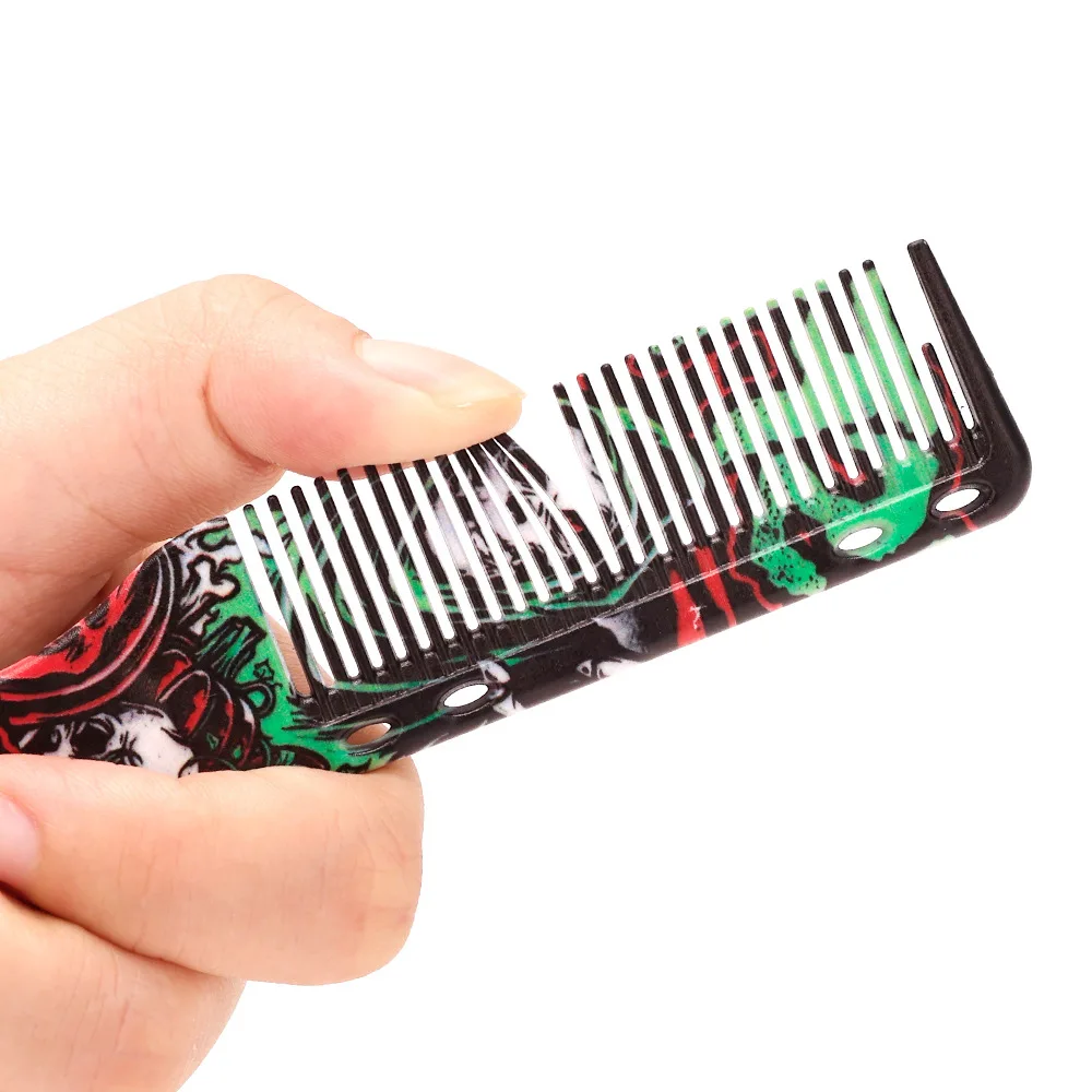 Barbershop Double Sided Brush Professional Face Neck Broken Hair Cleaning Brush Men Beard Styling Comb Salon Home Tools Supplies 3