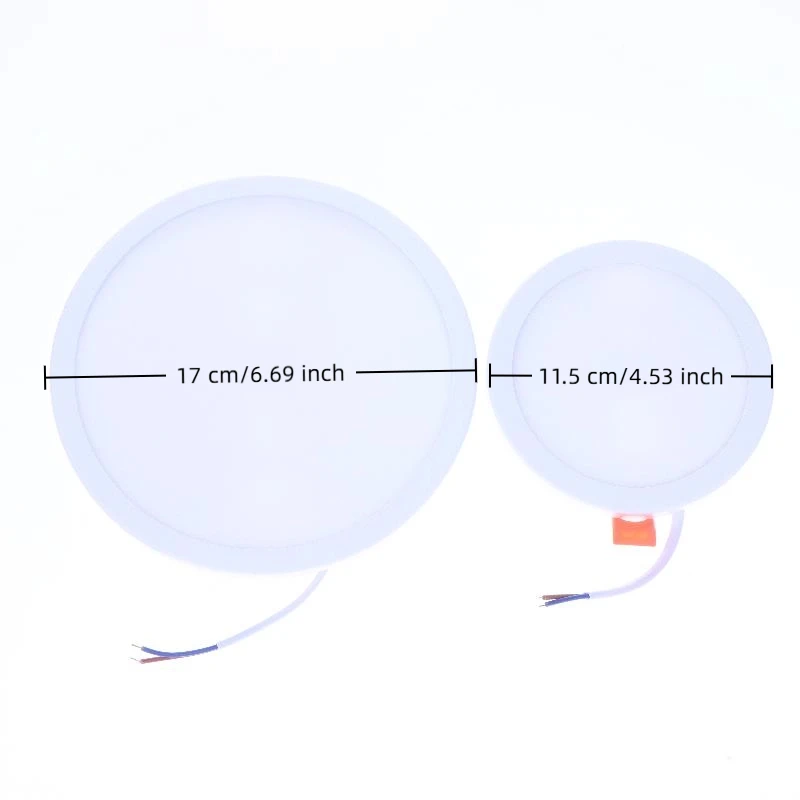 1Pc LED 패널 조명 표면 통 8W 15W 220V 라운드 패널 조명 흰색 실내 침실 LED 조명