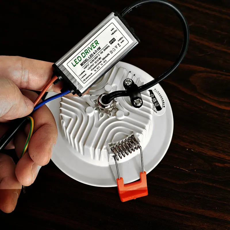 다운라이트 방수 LED 천장 조명, 야외 스포트라이트, 오목한 고휘도 조명, IP65, 3W, 5W, 12W
